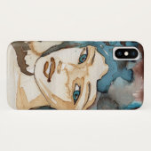 Coques Case-Mate iPhone Femme bleue (Dos (Horizontal))