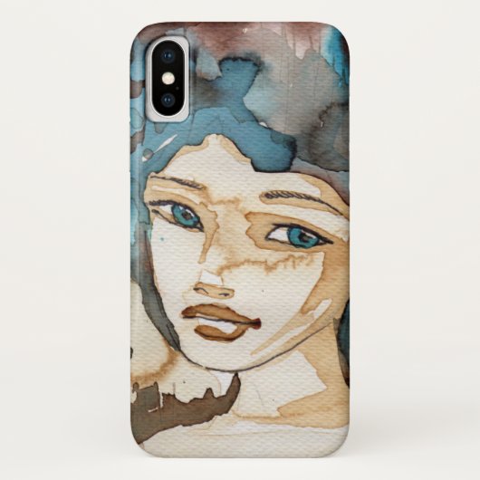 Coques Case-Mate iPhone Femme bleue (Dos)