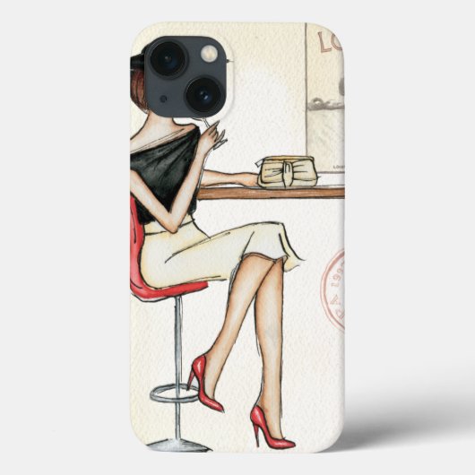 Coques Case-Mate iPhone Femme branchée Boire du vin (Verso)