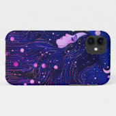 Coques Case-Mate iPhone Femme céleste déesse Lune étoiles Ciel (Dos (Horizontal))