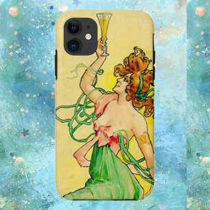 Case-Mate iPhone Case Femme champagne Art nouveau
