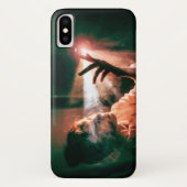 Coques Case-Mate iPhone Femme dans la lumière et la fumée (Dos)
