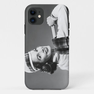Coque Case-Mate Pour iPhone Femme dans un casquette