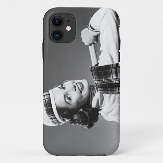 Coques Case-Mate iPhone Femme dans un casquette (Dos)