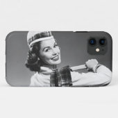 Coques Case-Mate iPhone Femme dans un casquette (Dos (Horizontal))