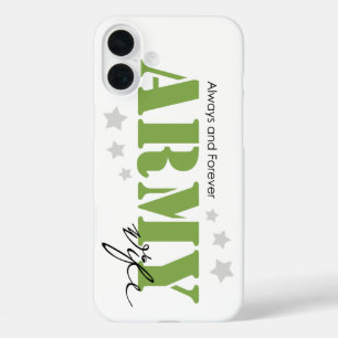Coques iPhone 16 Plus Femme d'armée - Toujours et toujours