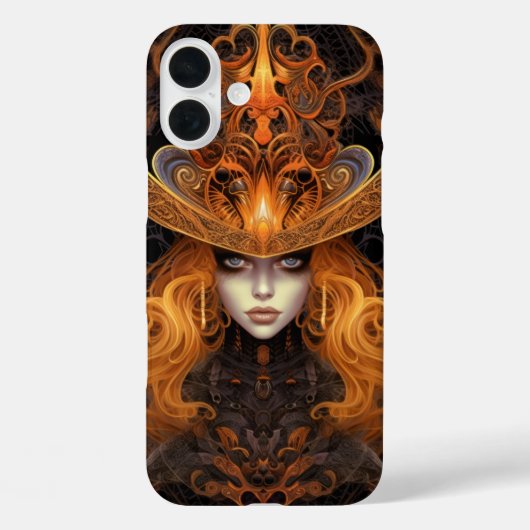 COQUES Case-Mate iPhone FEMME DE CARTE DE TAROT ORANGE GOTHIC ÉPOUVANTABLE (Verso)