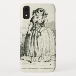 Coque Pour iPhone XR Femme de hibou vintage