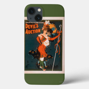 iPhone 13 Case Femme de la vente aux enchères du diable dans le