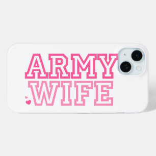 Coque iPhone 15 Mini Femme de l'armée