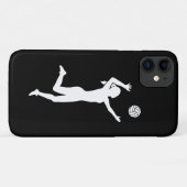 Coques Case-Mate iPhone Femme de volley-ball (Dos (Horizontal))
