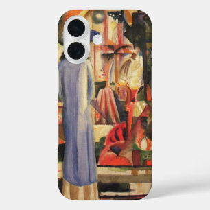 Coques iPhone 16 Femme devant une vitrine by August Macke