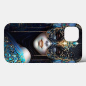 Coques Case-Mate iPhone Femme d'Imaginaire portant un masque (Verso (horizontal))