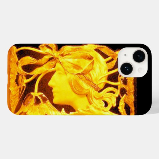 COQUES Case-Mate iPhone FEMME ÉLÉGANTE BEAUTÉ BIJOU /DAME,RUBAN BLEU,FLEUR (Verso (horizontal))