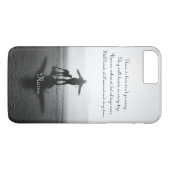 Coques Case-Mate iPhone Femme et chien - la seule dans le monde (Dos (Horizontal))