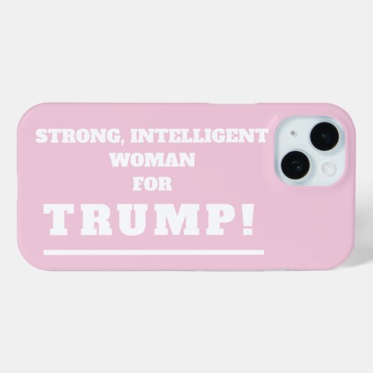 Coques Case-Mate iPhone Femme forte pour Trump (Verso (horizontal))