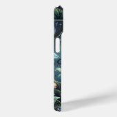 Coques Case-Mate iPhone Femme majestueuse avec une robe argentée (Verso / Droite)