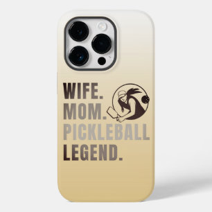 Coque Pour iPhone 14 Pro Femme Maman Pickleball Legend - Vintage Drôle Femm