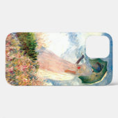 Coques Case-Mate iPhone Femme Monet avec un parasol face à gauche (Verso (horizontal))