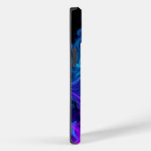 Coques Case-Mate iPhone Femme mystérieuse émergeant de flammes bleues et v (Verso / Droite)