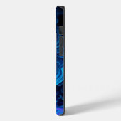 Coques Case-Mate iPhone Femme mystérieuse émergeant de flammes bleues et v (Verso / Gauche)