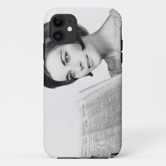 Coques Case-Mate iPhone Femme Newpaper de lecture (Dos)