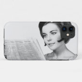 Coques Case-Mate iPhone Femme Newpaper de lecture (Dos (Horizontal))