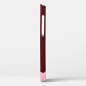 Coques Case-Mate iPhone Femme noire, Afro rouge, Bubblegum rose (Verso / Gauche)