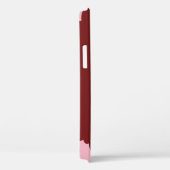 Coques Case-Mate iPhone Femme noire, Afro rouge, Bubblegum rose (Verso / Droite)