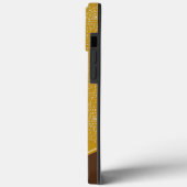 Coques Case-Mate iPhone femme noire en or regardant vers le bas | Collier (Verso / Gauche)