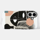 Coques Case-Mate iPhone Femme noire géométrique (Verso (horizontal))