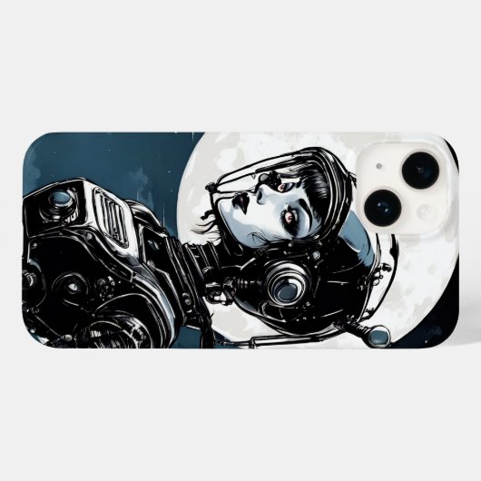 Coques Case-Mate iPhone Femme-robot V (Verso (horizontal))