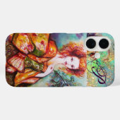 COQUES Case-Mate iPhone FEMME ROMANTIQUE AVEC PÂTE DE PEACOCK ÉCLANTE (Verso (horizontal))