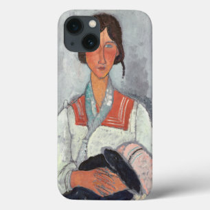 iPhone 13 Coque Femme tzigane avec bébé, 1919 (huile sur toile)