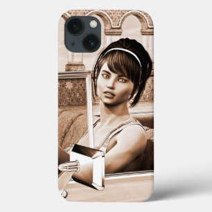 Etui iPhone 13 Femme Vintage