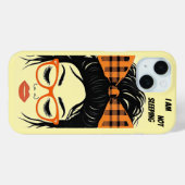Coques Case-Mate iPhone Femme Whimsical avec lunettes orange (Verso (horizontal))