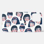 Coques Case-Mate iPhone Femmes fantasques : Dessin sur le visage (Verso (horizontal))