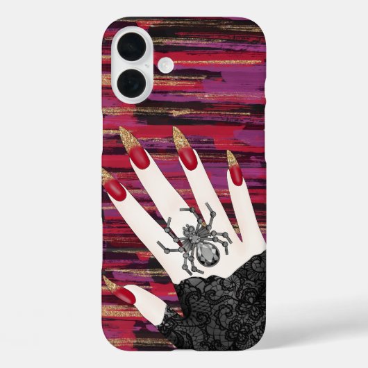 Coques Case-Mate iPhone FEMMES GOTHIQUES éffrayantes MAIN AVEC DE LONGS ON (Verso)