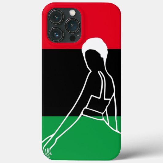 Coques Case-Mate iPhone Femmes panafricaines avec un petit afro (Verso)