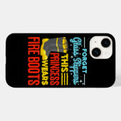 Coques Case-Mate iPhone Femmes Pompiers Cette Princesse Porte Des Bottes D (Verso (horizontal))