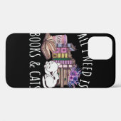 Coques Case-Mate iPhone Femmes Tout Ce Dont J'Ai Besoin, C'Est Des Livres  (Verso (horizontal))