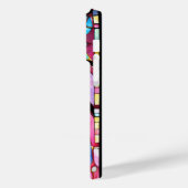 Coques Case-Mate iPhone Fenêtre en verre rose bleu (Verso / Gauche)