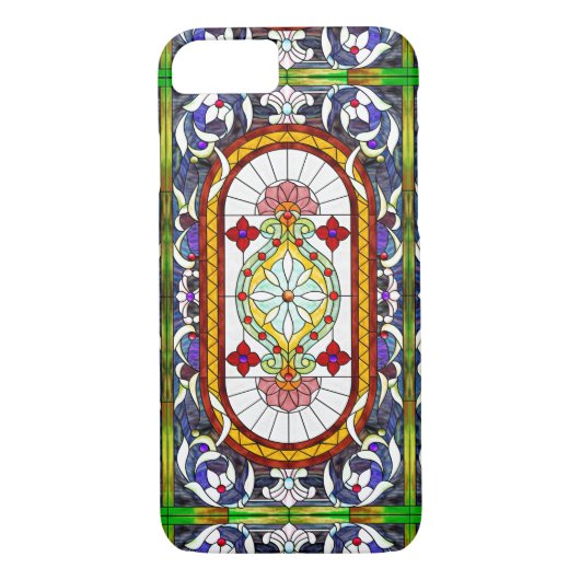 Coques Case-Mate iPhone Fenêtre en verre tendu de Tiffany Art Nouveau (Dos)