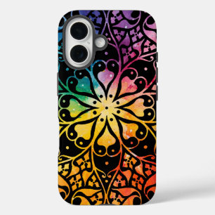 Coques iPhone 16 Fenêtre gothique Fierté arc-en-ciel