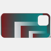 Coques Case-Mate iPhone Fenêtres en blanc bordeaux turquoise (Verso (horizontal))