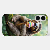 Coques Case-Mate iPhone Fente avec un cône de glace arc-en-ciel (Verso (horizontal))