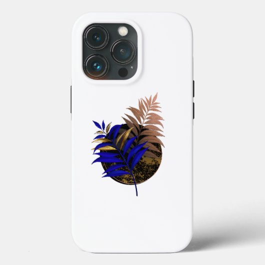 Coques Case-Mate iPhone Ferme bleue sur cercle noir (Verso)