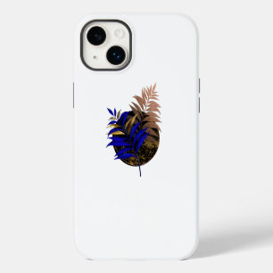 Coque Pour iPhone 14 Plus Ferme bleue sur cercle noir