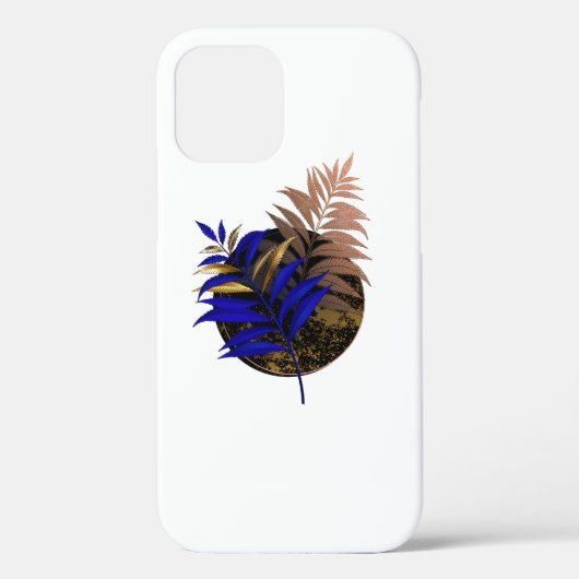 Coques Case-Mate iPhone Ferme bleue sur cercle noir (Verso)
