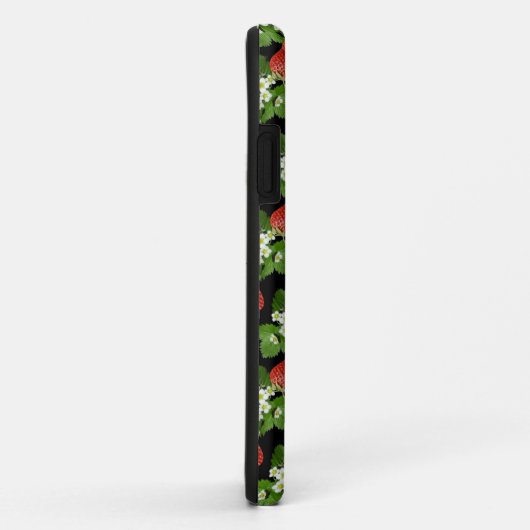 Coques Case-Mate iPhone Ferme de fraises Noir frais (Dos/Droite)